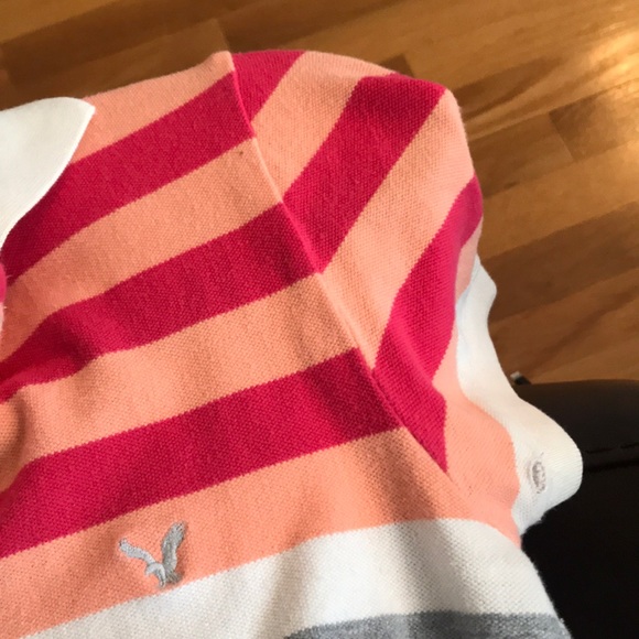 Pink Stripped Polo tee shirt - Picture 2 of 2